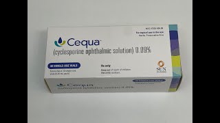 Cequa Unboxing cyclosporine ophthalmic solution 009 [upl. by Doscher]