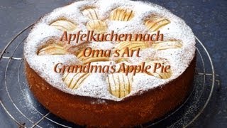 Apfelkuchen nach Omas Art  Grandmas Apple Pie [upl. by Eidnyl]