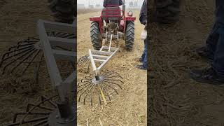 SelfMade Straw Raking And Collecting Device Seems Not Work [upl. by Aizirk]