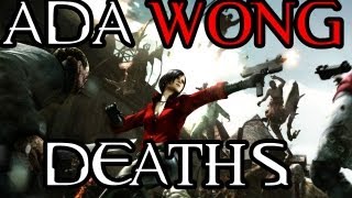 Resident Evil 6 All Ada Wong Death Scenes [upl. by Jocelin]