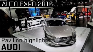 Audi  Pavilion Watch  2016 Auto Expo  Zigwheels [upl. by Malinin]