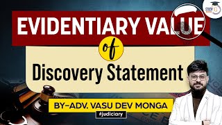 Evidentiary Value of Discovery Statement  Indian Evidence Act  Study IQ judiciary [upl. by Alena]