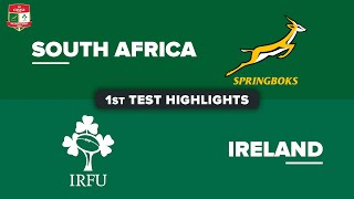 HIGHLIGHTS  SOUTH AFRICA v IRELAND  July Internationals 2024  First Test [upl. by Adirf]