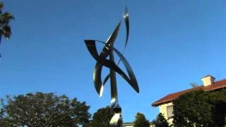 Eric Peltzer  kinetic wind sculpture  Someone Sent Me Two Feathers  2006mp4 [upl. by Schluter]