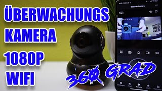 Littlelf 360 Grad 1080P HD Überwachungskamera Benachrichtigung App SD Card Unterstützung Deutsch [upl. by Elijah919]