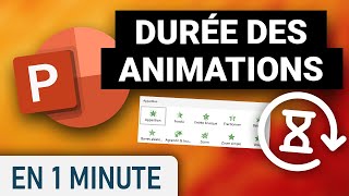 Modifier la durée dune animation sur PowerPoint [upl. by Anrev]