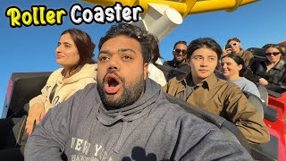 Riding A Roller Coaster On A Beach 😍🎢  Samandar Mein Amusement Park In United States Of America 🇺🇸 [upl. by Ellenet183]