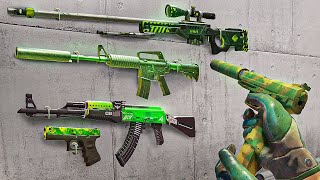 Como montar um INVENTÁRIO VERDE c FACA gastando MUITO POUCO no CS 2 skins baratas e bonitas [upl. by Ynatsed748]