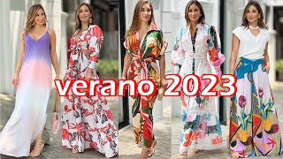 VESTIDOS DE MODA VERANO 2023 MODERNOS ELEGANTES Y SENCILLOS VESTIDOS EN TENDENCIA PRIMAVERA 2023🌞⛱💦 [upl. by Jessika]