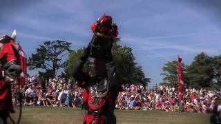 Jousting  Hever Castle  Sir Jasper [upl. by Stieglitz]