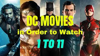 DC Movies in Order to Watch Updated in Jan 2022 DP Entertainments [upl. by Aenahs]