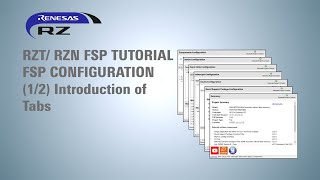 RZT RZN FSP Tutorial for FSP Configuration 12  Introduction of Tabs [upl. by Edda338]