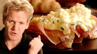 Christmas Scrambled Eggs and Smoked Salmon with Gordon Ramsay [upl. by Gillman265]