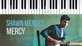 Shawn Mendes  Mercy  Piano Cover [upl. by Alorac]