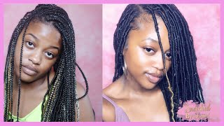 How To Transform Old Box Braids Into Faux Locs [upl. by Raimundo976]