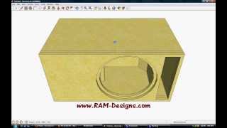 RAM Designs DC Audio Level 3 15quot Ported Box Design [upl. by Spindell]