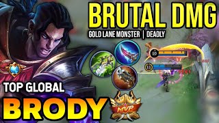 BRODY BEST BUILD 2023  TOP GLOBAL BRODY GAMEPLAY  MOBILE LEGENDS✓ [upl. by Kerrison]