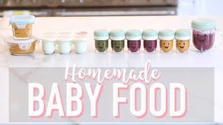 HOW TO MAKE BABY FOOD HOMEMADE PUREES  Angela Lanter [upl. by Billy]