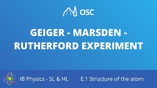 GeigerMarsdenRutherford experiment IB Physics SLHL [upl. by Moyra]