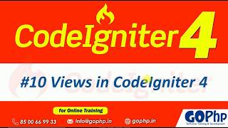 10 Views in CodeIgniter 4  Loading Multiple views [upl. by Eniortna757]