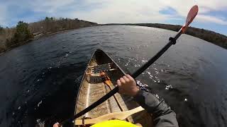 Most new paddler friendly canoe ever New Esquif canoe on water review [upl. by Naimed]