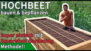 HOCHBEET bauen Teil 3  Anleitung  automatische Bewässerung amp Squarefoot Gardening 🥕🌶️ 🥬 [upl. by Buttaro]