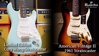 Blue Guitars  Fender  LTD Cory Wong Stratocaster VS American Vintage II 1961 Stratocaster [upl. by Anuaik]