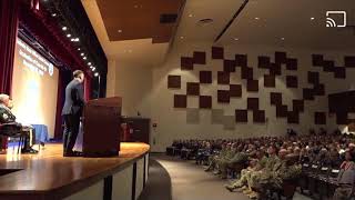 MEDAL OF HONOR SSG DAVID BELLAVIA gives motivating speech to IBOLC graduates [upl. by Annirak899]