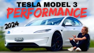 Essai Tesla Model 3 Performance 2024 je suis bluffeĚ [upl. by Filomena499]