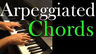 4 arpeggio chord pattern exercises for PIANO [upl. by Jehanna]