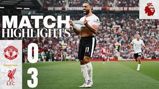 Salah Goal amp Diaz Double at Old Trafford  Manchester United 03 Liverpool  Highlights [upl. by Adarbil]