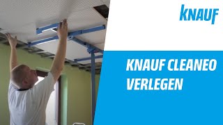 Cleaneo Akustik Decken verlegen und mit Uniflott verspachteln [upl. by Abagael240]