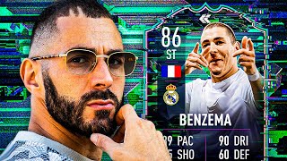 SBC OF THE YEAR 😍 86 FLASHBACK BENZEMA PLAYER REVIEW  FIFA 22 Ultimate Team [upl. by Welles]