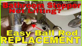 Bathroom sink stopper repair  ball rod adjustments [upl. by Niraa435]