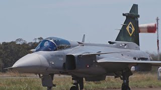 Gripen realiza campanhas de teste em clima quente e seco [upl. by Ayamahs]