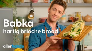 Babka recept  Brioche brood met spinazie  Hugo Kennis  Allerhande Kookschool [upl. by Adnoved925]