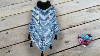 Poncho Lady crochet toutes tailles [upl. by Meekah]