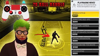 HOW TO DRIBBLE WITH A 75 BALL CONTROL IN NBA 2K22 SEASON 8 BEST SIGS FOR 75 BALL CONTROL [upl. by Eirot]