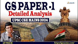 UPSC MAINS CSE 2024 GS PAPER 1  Detailed Analysis  Complete Discussion of Geography genoias gs [upl. by Sherrer]