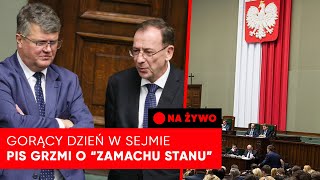 Gorący dzień w Sejmie Kamiński i Wąsik próbowali wtargnąć do Sejmu NA ŻYWO [upl. by Galina]