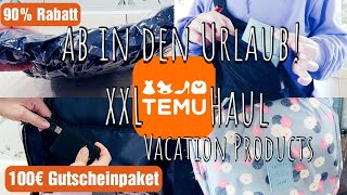 TEMU Haul XXL  ab in den Urlaub mit temu sind viele Taschen zu viel Vacation Products from TEMU [upl. by Ibba]