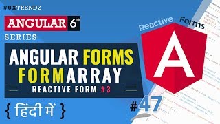 Reactive FormArray  Angular Forms  Angular 6 Tutorial in Hindi 2019 47 [upl. by Tillion]