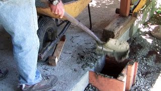 How to replace a concrete pier to prevent wood rot [upl. by Pippas399]