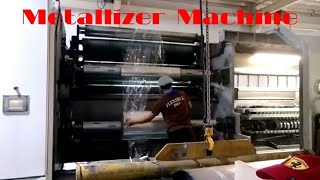 Metallizer Machine LoadingUndloadingPET [upl. by Lemuelah]