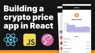 Building a crypto price app in React Beginner React tutorial [upl. by Ader]