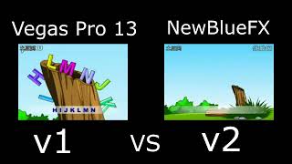 THE EPICNESS OF ENGLISH SONGFLV COMPARISON V1 VEGAS PRO 13 vs NewBlueFX [upl. by Iamhaj]