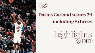 Darius Garland 29 Points Eight Threes  Cavs at Pistons  312024 [upl. by Bernj716]