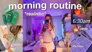 my 6am REALISTIC morning routine productive amp healthy  new begginings♡ [upl. by Yarezed]