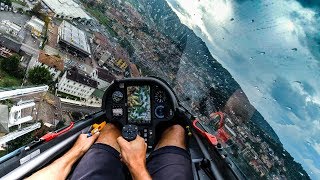 Spectacular Glider Touchdown in Rain  15 m LS8e neo  Pavullo 🇮🇹 [upl. by Harry]