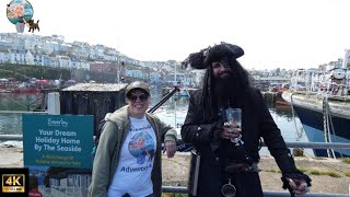 4K Brixham pirate festival 2023☠🏴‍☠ [upl. by Susejedairam]